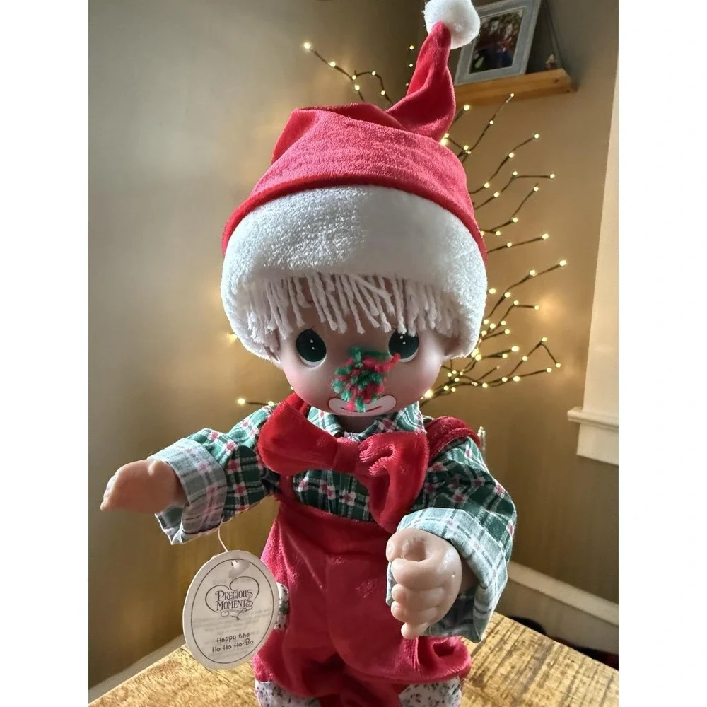 Precious Moments Happy Ho Ho Ho Bo Doll Red New Christmas Hobo‎ Clown Toy
